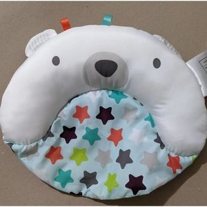 4/$20 Pillow ONLY new bright starts tummy time prop and play polar bear